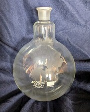 Rundkolben 4000 ml DUROVER, Hülse: NS 29, Laborglas DDR Lagerbestand, LESEN!