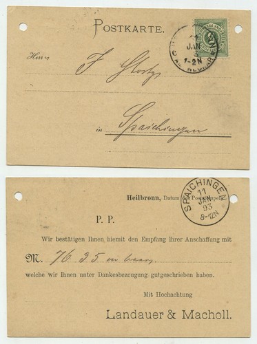 95713 postkarte landauer - -, &