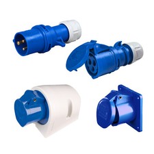 CEE Gerätestecker Strom Stecker Kupplung Starkstrom Drehstrom Baustrom Dose