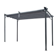 4iQ Pergola 3x4 m Grau Metall