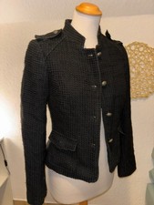 H&M Damen Jacke XS 34 Schwarz
