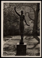 ALBERT RENGER-PATZSCH * LÜBECK Behnhaus Bronzefigur Georg Kolbe * Foto-AK ~1934