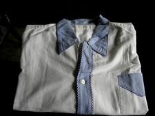 Herren Nachthemd Baumwolle innen angerauht Gr. 46 langarm