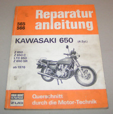Gebrauchte Reparaturanleitung - Kawasaki 650 (4 Zylinder) - ab Baujahr 1976