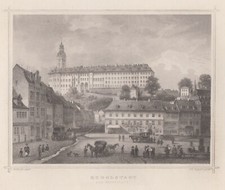 Rudolstadt Original Stahlstich