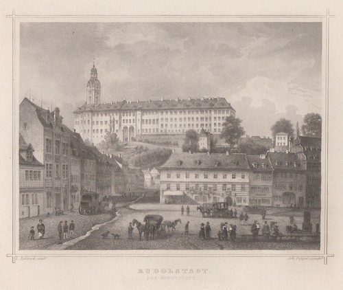 Rudolstadt original stahlstich - original,