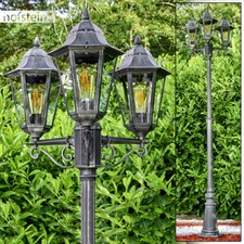 Garten Leuchten schwarz silber