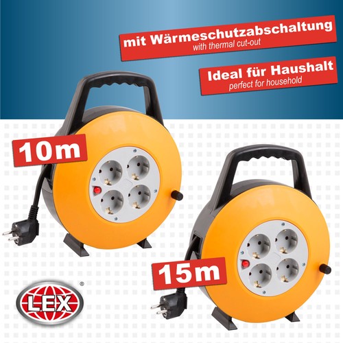 Kabeltrommel 10m 15m - kabeltrommel, 10m/15m