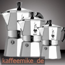 Bialetti Moka Express Aluminium Espressokocher  Größen 1,2,3,4,6,9,12,18 Tassen