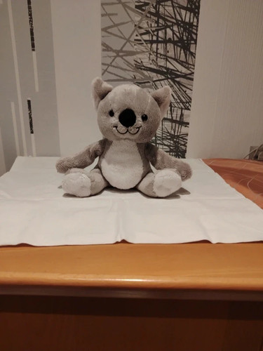 Stofftier koala grau - grau, 16cm