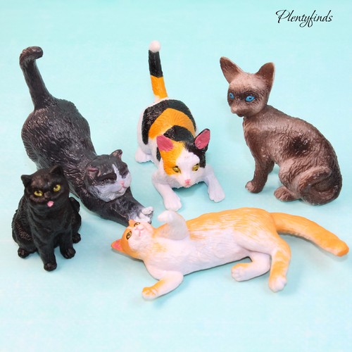 Miniatur katzen tierfiguren - katzen,