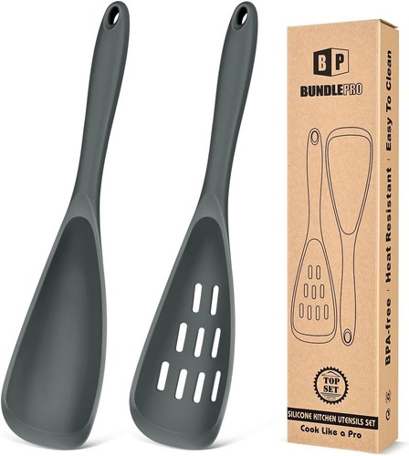 Kochlöffel silikon 2er set - kochlöffel,