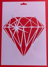 Schablone - A4 Diamant 1 Glitzerstein HS SB 1543 Heike Schäfer - gebraucht
