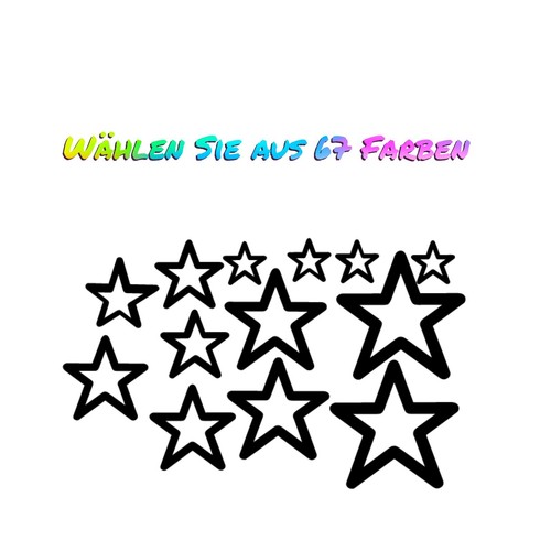 Sterne auto aufkleber decal - aufkleber,