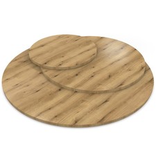 Tischplatte rund Eiche Evoke Coast Holz Platte Dekor Spanplatte Esstisch