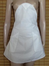 WEISSE SERVIERSCHÜRZE - DIENSTMÄDCHEN - SPITZE - COTTON - VINTAGE - GR. S - M