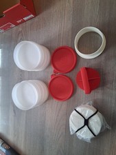 Tupperware Pattie Maker Hamburger Press Burgerpresse und Burgerpapier TOP 