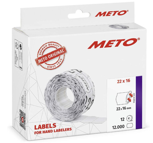 Meto etiketten 22x16mm - meto,