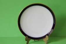 Hutschenreuther Olivia 63 Kobalt Goldrand Kuchenteller Teller 19,7 cm