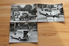 VW Caddy 1. Generation Nutzfahrzeug 3 x Original Pressefoto Papierabzug Prospekt