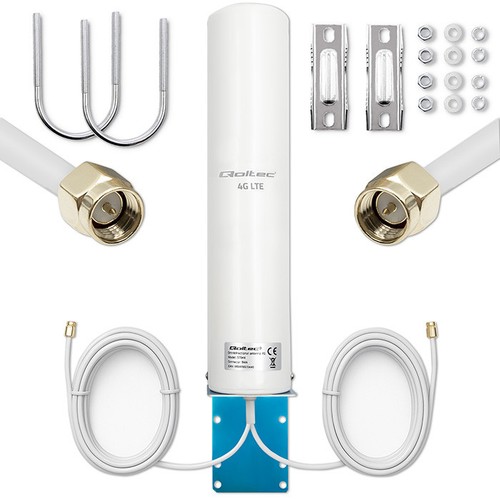 Qoltec antenne lte dual - dual, |