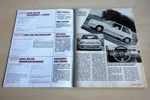 Mot 1987 renault 5 gte - 5,