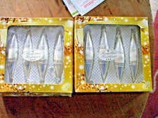 Baumschmuck  Eiszapfen Form  Silber  Mundgeblasen  Handdekoriert