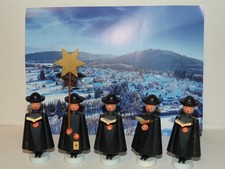 Weihnachten Holzfiguren Kurrende Sternsinger Erzgebirge