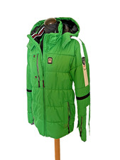 ICEPEAK Skijacke Jacke Herren Gr. 50 grün Kapuze Winterjacke Steppjacke grün
