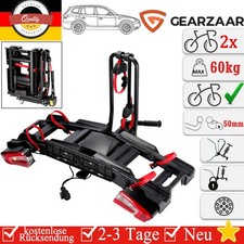 Fahrradträger Anhängerkupplung für 2 Fahrräder/E-Bikes bis 60 kg Abschließbar