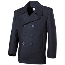 US Pea Coat, blau, mit blauen Knöpfen Kurzmantel Military Look