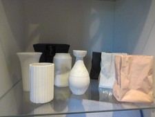 8tlg. Konvolut Rosenthal Mini Vase Tütenvase Do not Litter Zauberflöte Sammlung 