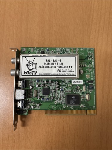 Hauppauge wintv pci tuner - pci, tv
