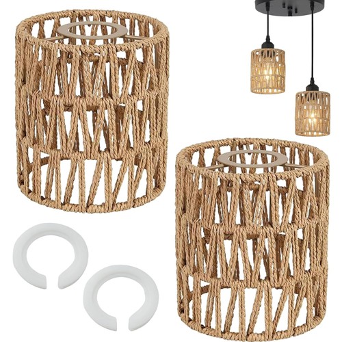 Rattan lampenschirm boho - boho, 2