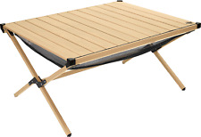 Camplife Tavira Alu-Rolltisch Bambusoptik 89 x 70 cm Campingzubehör B-Ware