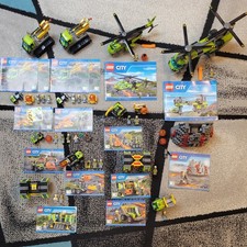 Lego City Sammlung 60125 Vulkan Schwerlasthelikopter 60123 2× 60122 60120 