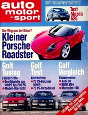 6) Auto Motor Sport AMS 04/1992 - VW Golf III VR6 von O - AC Ace mit 220PS im F