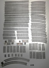 A38 Zeuke Berliner TT Bahnen Konvolut Gleise, Weichen, Prellböcke, Schalter=62T.