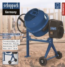 Scheppach betonmischer mix 125 - scheppach,