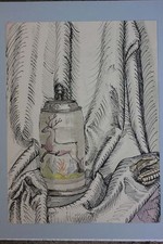 Krug mit springendem Hirsch