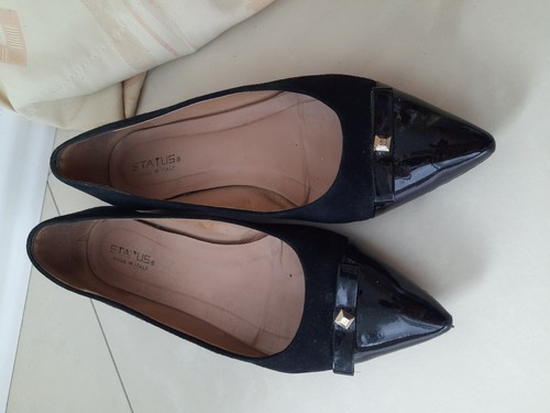 Schwarze ballerinas marke - schwarze, d.