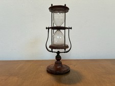 Antike Tisch Sanduhr Holz