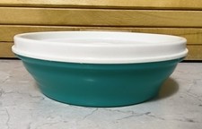 Tupperware - Schüssel mit Deckel - 240 ml, Ø 13 cm (türkis/weiß)