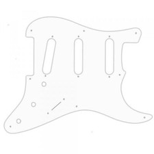 US CUSTOM PICKGUARD für FENDER® Pre-CBS 8Hole Sign. STRATOCASTER® 3Ply WHITE WBW