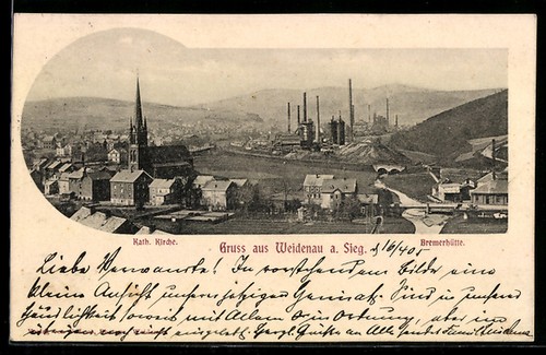 Weidenau sieg - ak,