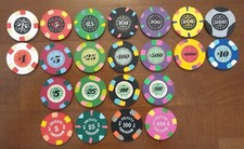 22 Original Paulson Poker Chips