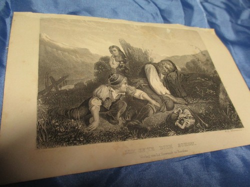 Druck stahlstich original - ,, ,