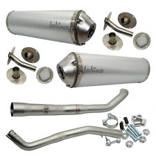 Endschalldämpfer LeoVince 2x SLIP-ON X3, Aluminium für Enduro Yamaha XT 660 R-X