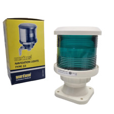 Vetus Ankerlaterne Rundum Typ-35 grün • weißes Gehäuse • Boot