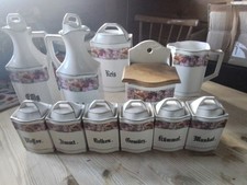 Großes antikes vintag Porzellan Set 11 Teile sehr gepflegter Zustand 1880 1900